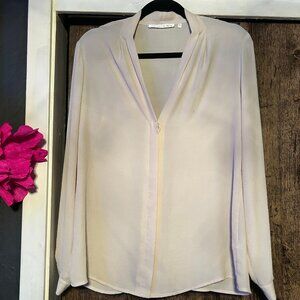 Violet Claire Blouse Cream Feminine Career Top Medium Office Professional